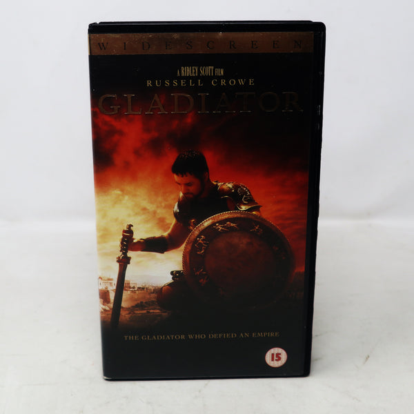 Vintage 2000 Universal Pictures Dreamworks Gladiator Widescreen Pal VHS (Video Home System) Tape Ridley Scott Russell Crowe