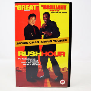 Jackie Chan Chris Tucker Rush Hour VHS Video Home System Tape Rare Big Box Version Rare Blockbuster Video Ex-Rental Martial Arts