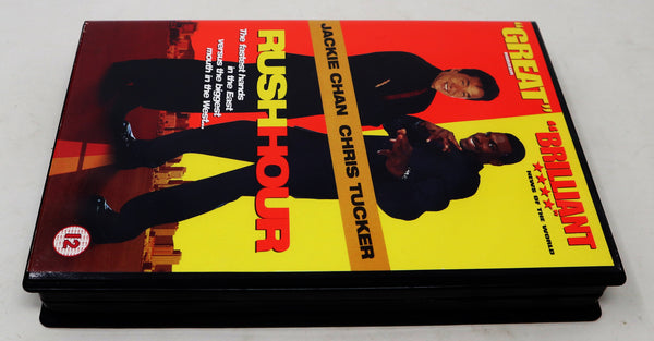 Jackie Chan Chris Tucker Rush Hour VHS Video Home System Tape Rare Big Box Version Rare Blockbuster Video Ex-Rental Martial Arts