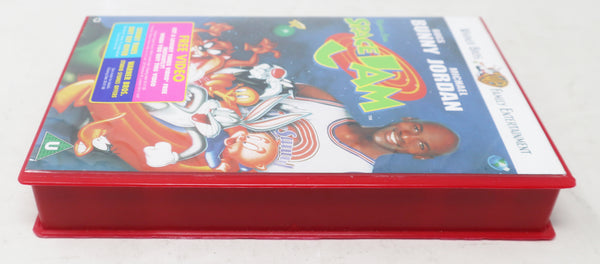Vintage 1997 90s Warner Bros. Space Jam Pal VHS (Video Home System) Tape Michael Jordan Bugs Bunny Retro