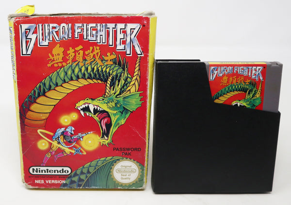 Vintage 1991 90s Nintendo Entertainment System NES Burai Fighter Battle Fighting Video Game Boxed Pal