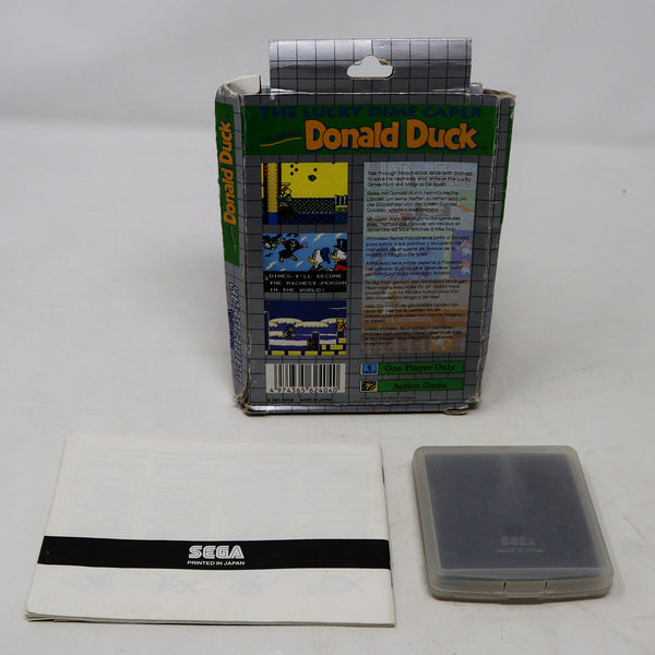 Vintage 1991 90s Sega Game Gear The Lucky Dime Caper Starring Donald Duck Cartridge Video Game Boxed Pal 1 Player