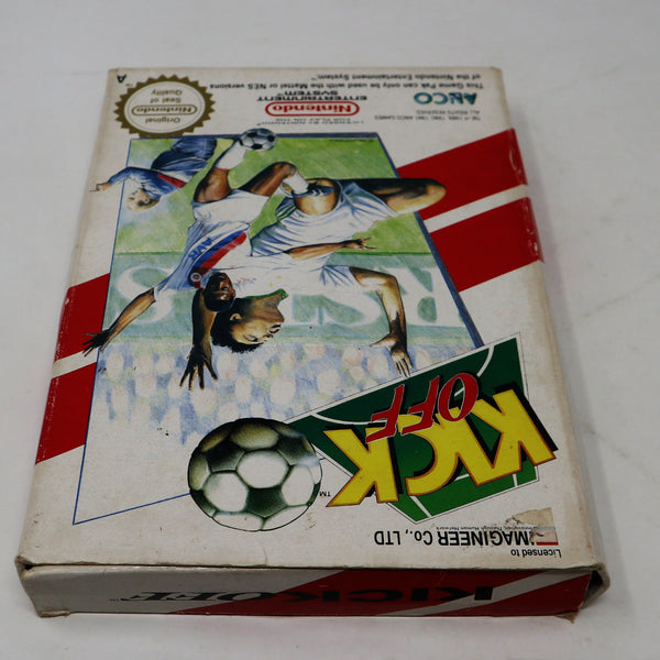 Vintage 1991 90s Nintendo Entertainment System NES Kick Off Football Soccer Sports Video Game Boxed Pal A