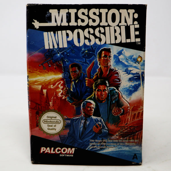 Vintage 1991 90s Nintendo Entertainment System NES Mission : Impossible Video Game Boxed Pal A