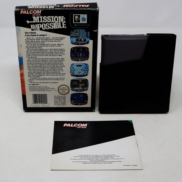 Vintage 1991 90s Nintendo Entertainment System NES Mission : Impossible Video Game Boxed Pal A