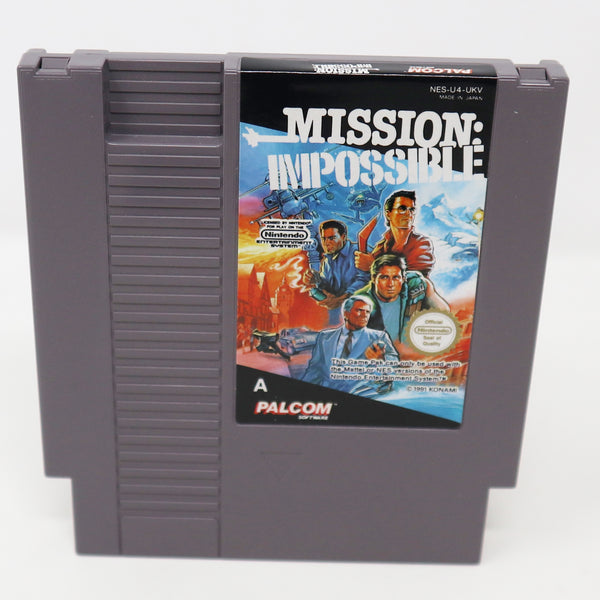 Vintage 1991 90s Nintendo Entertainment System NES Mission : Impossible Video Game Boxed Pal A