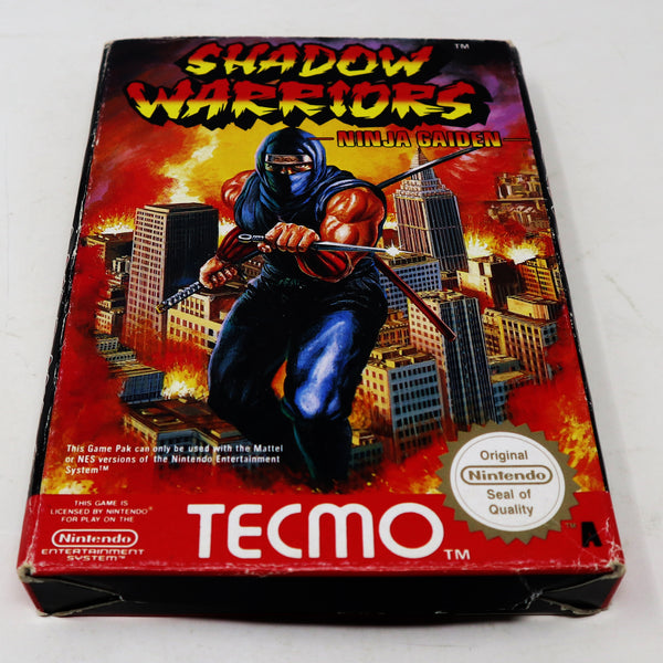 Vintage 1991 90s Nintendo Entertainment System NES Shadow Warriors Ninja Gaiden Battle Fighting Video Game Boxed Pal A