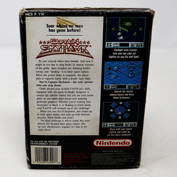 Vintage 1991 90s Nintendo Entertainment System NES Captain Skyhawk Video Game Boxed Pal A