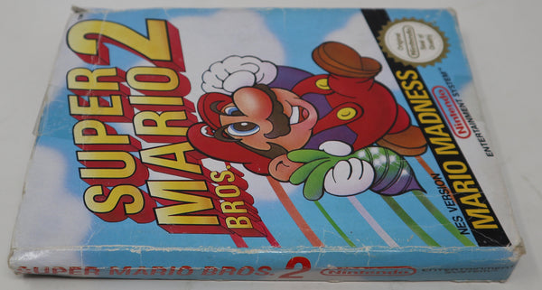 Vintage 1989 80s Nintendo Entertainment System NES Super Mario Bros. 2 Video Game Boxed Pal