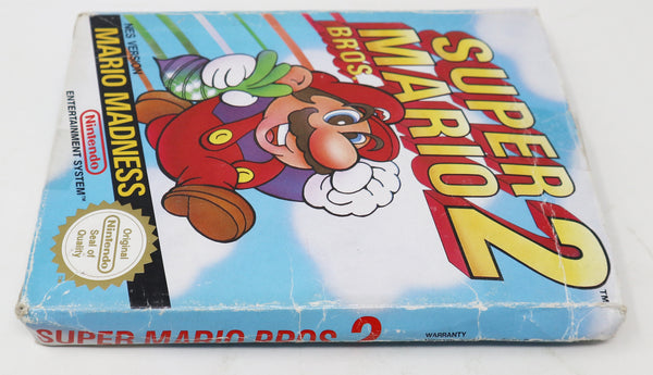 Vintage 1989 80s Nintendo Entertainment System NES Super Mario Bros. 2 Video Game Boxed Pal