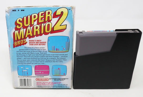 Vintage 1989 80s Nintendo Entertainment System NES Super Mario Bros. 2 Video Game Boxed Pal