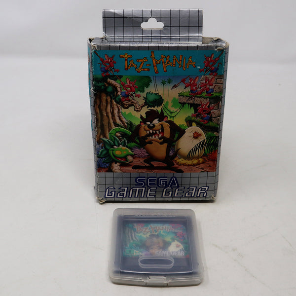 Vintage 1992 90s Sega Game Gear Taz-Mania Cartridge Video Game Boxed Pal 1 Player