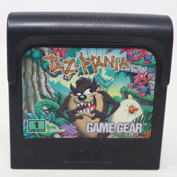 Vintage 1992 90s Sega Game Gear Taz-Mania Cartridge Video Game Boxed Pal 1 Player