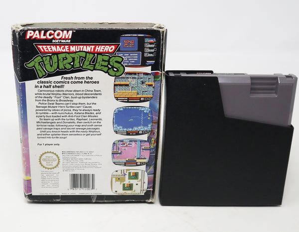 Vintage 1990 90s Nintendo Entertainment System NES Teenage Mutant Hero Turtles TMHT Video Game Boxed Pal A