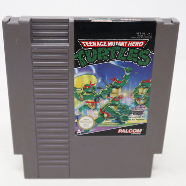 Vintage 1990 90s Nintendo Entertainment System NES Teenage Mutant Hero Turtles TMHT Video Game Boxed Pal A