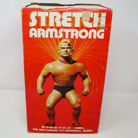 Vintage 1978 70s Kenner Denys Fisher Toys S-T-R-E-T-C-H Stretch Armstrong 13" Figure Complete Boxed Rare Retro