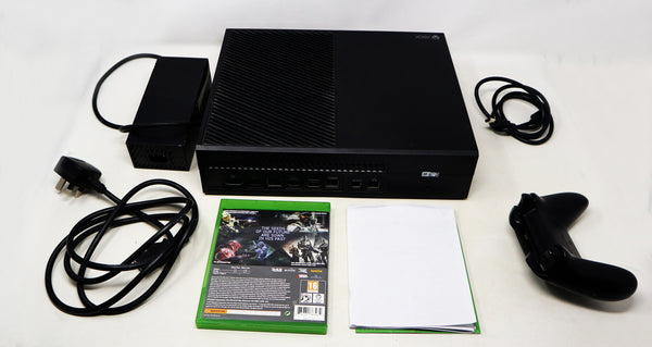 Vintage Microsoft Xbox X-Box 1 1540 Console Black 500GB HDD (Fully Working), Wireless Controller Boxed + Halo The Master Chief Collection Video Game Pal Lot Bundle