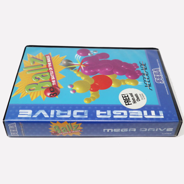 Vintage 1994 90s Sega Mega Drive Megadrive Ballz 3D The Battle Of The Balls Cartridge Video Game PAL 1 or 2 Players