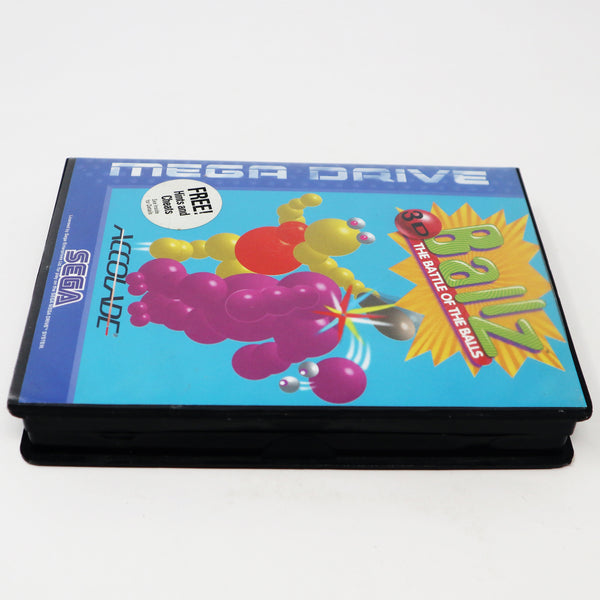 Vintage 1994 90s Sega Mega Drive Megadrive Ballz 3D The Battle Of The Balls Cartridge Video Game PAL 1 or 2 Players
