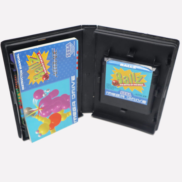 Vintage 1994 90s Sega Mega Drive Megadrive Ballz 3D The Battle Of The Balls Cartridge Video Game PAL 1 or 2 Players