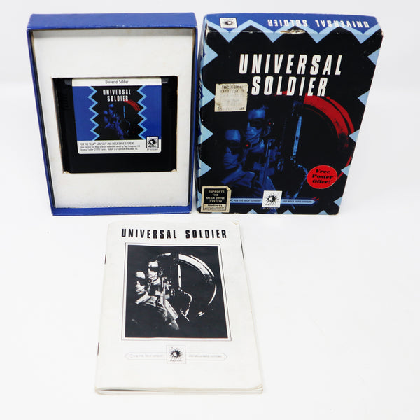 Vintage 1992 90s Sega Genesis Mega Drive Megadrive Universal Soldier Cartridge Video Game PAL