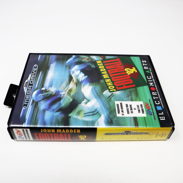 Vintage 1991 90s Sega Genesis Mega Drive Megadrive John Madden Football '92 16-Bit Cartridge Video Game PAL 1 or 2 Players