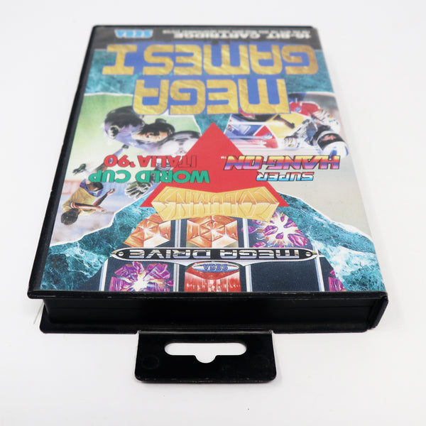Vintage 1992 90s Sega Mega Drive Megadrive Mega Games I 1 (Super Hang-On, World Cup Italia '90 & Columns) 16-Bit Cartridge Video Game PAL 1 Player