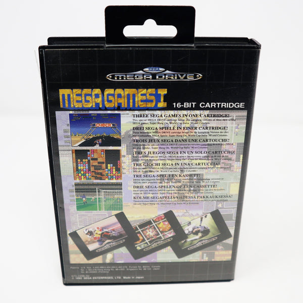 Vintage 1992 90s Sega Mega Drive Megadrive Mega Games I 1 (Super Hang-On, World Cup Italia '90 & Columns) 16-Bit Cartridge Video Game PAL 1 Player