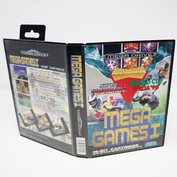 Vintage 1992 90s Sega Mega Drive Megadrive Mega Games I 1 (Super Hang-On, World Cup Italia '90 & Columns) 16-Bit Cartridge Video Game PAL 1 Player