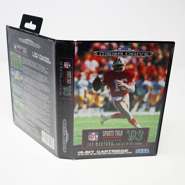 Vintage 1992 90s Sega Mega Drive Megadrive Sports Talk Football '93 Starring Joe Montana And All 28 NFL Teams 16-Bit Cartridge Video Game PAL 1 or 2 Players