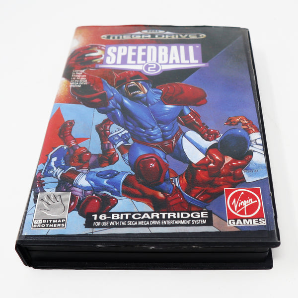 Vintage 1992 90s Sega Mega Drive Megadrive Speedball 2 16-Bit Cartridge Video Game PAL 1 or 2 Players