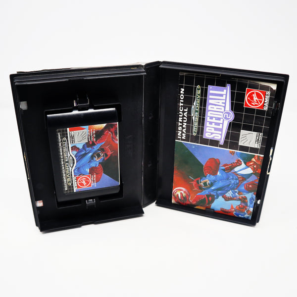 Vintage 1992 90s Sega Mega Drive Megadrive Speedball 2 16-Bit Cartridge Video Game PAL 1 or 2 Players