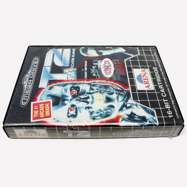 Vintage 1992 90s Sega Mega Drive Megadrive T2 Terminator 2 The Arcade Game 16-Bit Cartridge Video Game PAL 1 or 2 Players
