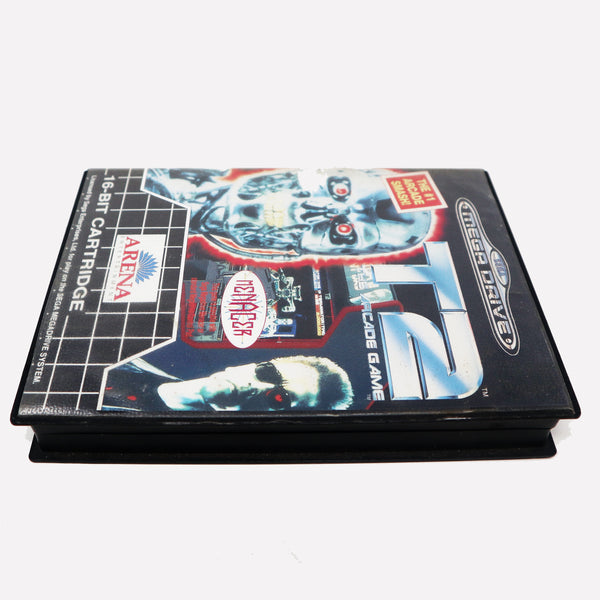 Vintage 1992 90s Sega Mega Drive Megadrive T2 Terminator 2 The Arcade Game 16-Bit Cartridge Video Game PAL 1 or 2 Players