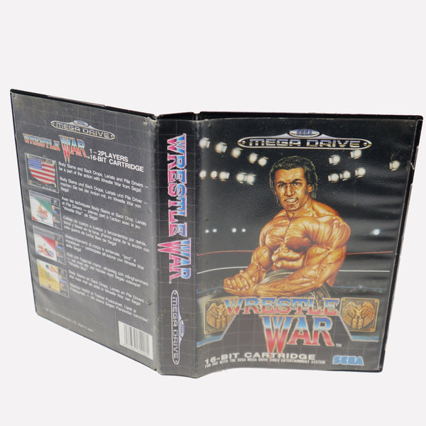 Vintage 1991 90s Sega Mega Drive Megadrive Wrestle War 16-Bit Cartridge Video Game PAL 1 or 2 Players