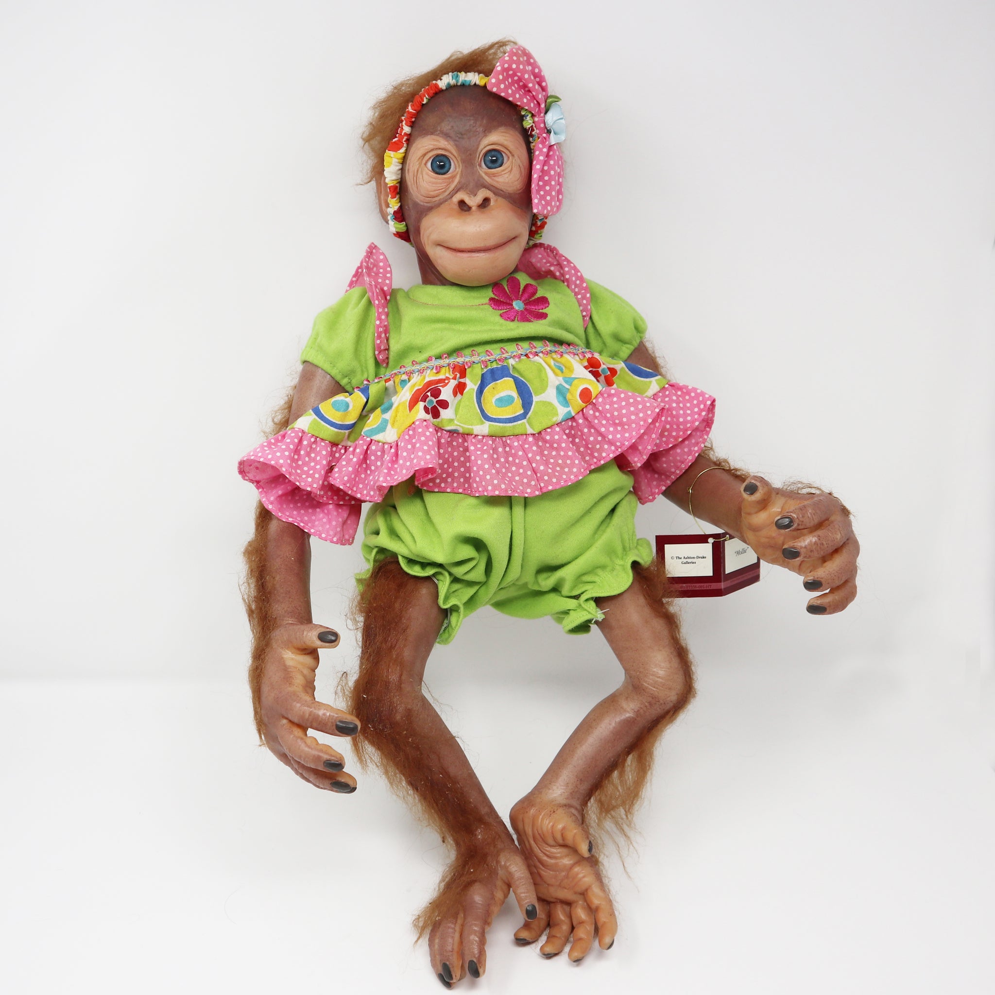 Ashton-Drake Galleries 'Mollie' Orangutan Poseable Toddler Child Doll Boxed Rare