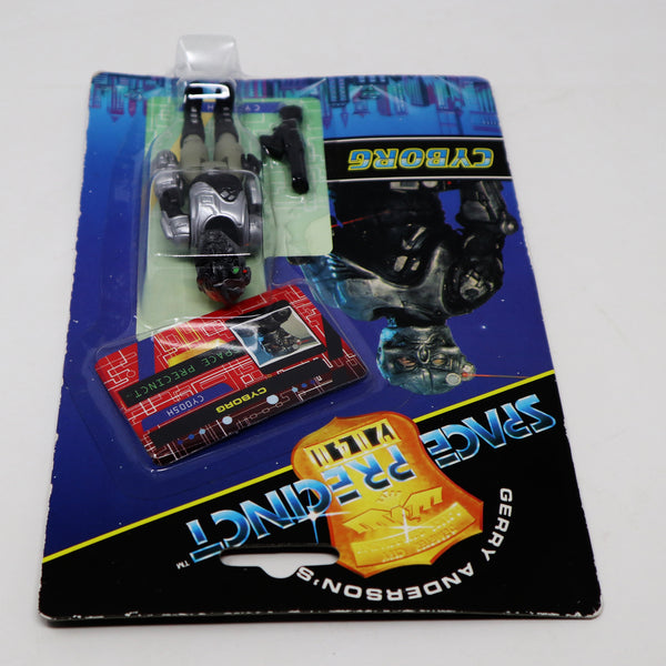 Vintage 1994 90s Vivid Imaginations Gerry Anderson's Space Precinct Cyborg Robot 3.5" Action Figure Carded MOC