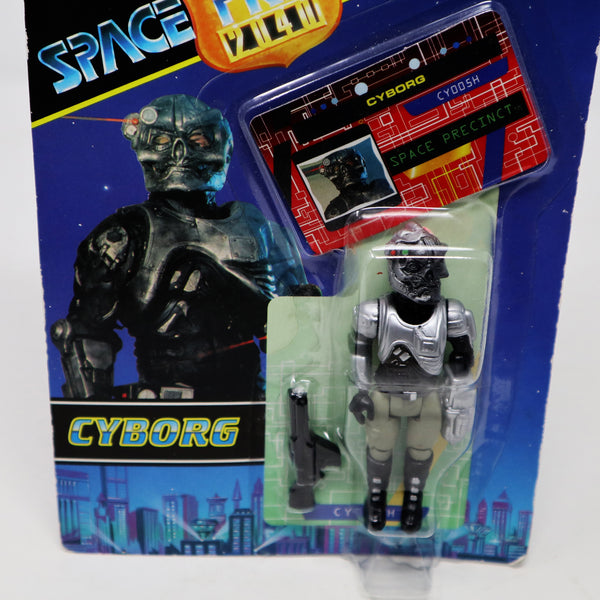 Vintage 1994 90s Vivid Imaginations Gerry Anderson's Space Precinct Cyborg Robot 3.5" Action Figure Carded MOC