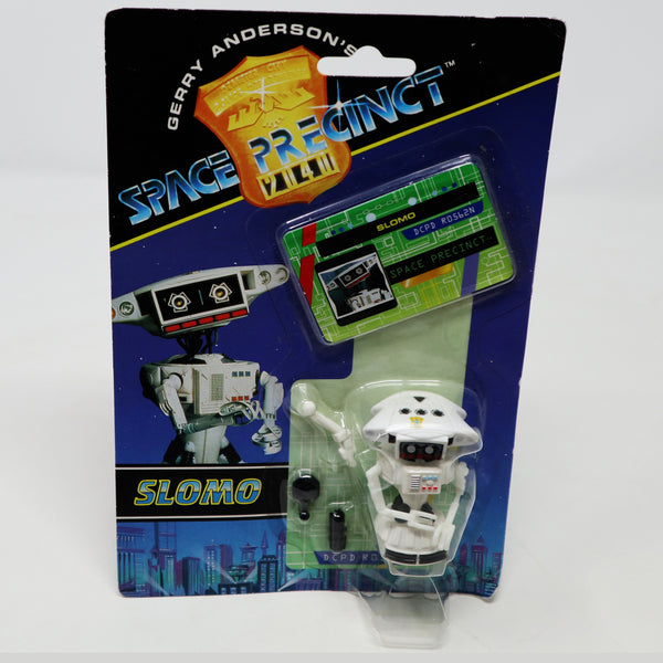 Vintage 1994 90s Vivid Imaginations Gerry Anderson's Space Precinct Slomo Robot 2" Action Figure Carded MOC