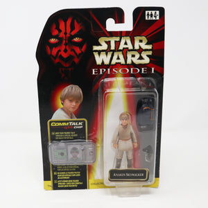 Vintage 1999 90s Hasbro Star Wars Episode I Collection 1 Anakin Skywalker Talking Action Figure Carded MOC