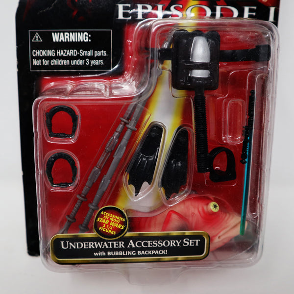 Vintage 1998 90s Hasbro Star Wars Episode I Sith + Underwater Accessory Sets Lot For Action Figures Carded MOC