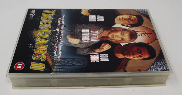 Vintage 1999 90s Tiger Claws II 2 VHS Video Home System Tape Rare Big Box Version Jahal Merhi Cynthia Rothrock Bolo Yeung Martial Arts Rare Blockbuster Video Ex-Rental