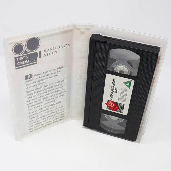 Vintage 1992 90s Cinema Club The Beatles A Hard Day's Night PAL VHS (Video Home System) Tape