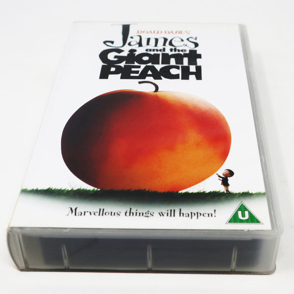 Vintage 1999 90s Pathe Roald Dahl's James And The Giant Peach PAL VHS (Video Home System) Tape