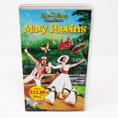 Vintage Walt Disney Classics Mary Poppins PAL VHS (Video Home System) Tape