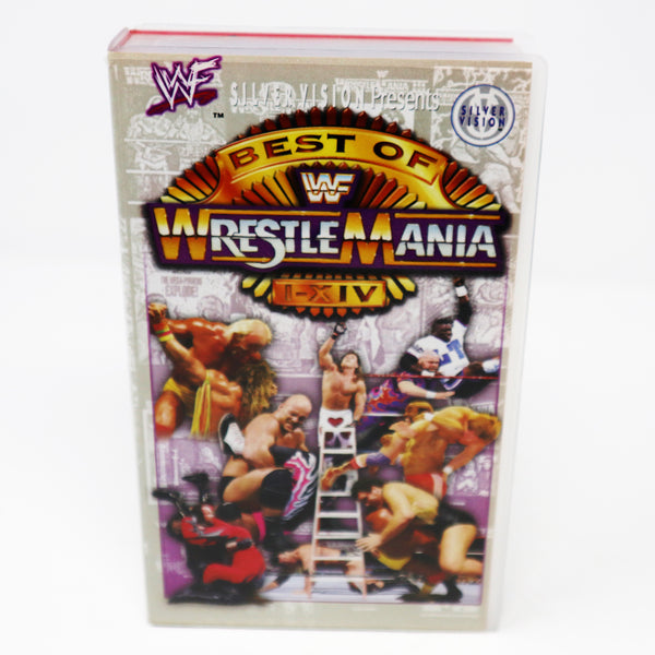 Vintage 1998 90s SilverVision WWF World Wrestling Federation Best Of Wrestlemania Wrestle Mania I-XIV VHS (Video Home System) Tape