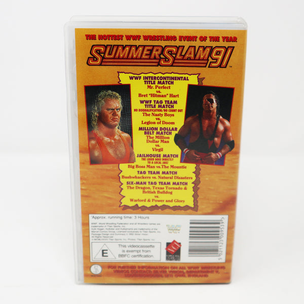 Vintage SilverVision WWF World Wrestling Federation Official SummerSlam Summer Slam '91 VHS (Video Home System) Tape