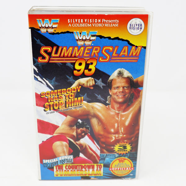 Vintage SilverVision WWF World Wrestling Federation Official SummerSlam Summer Slam '93 VHS (Video Home System) Tape
