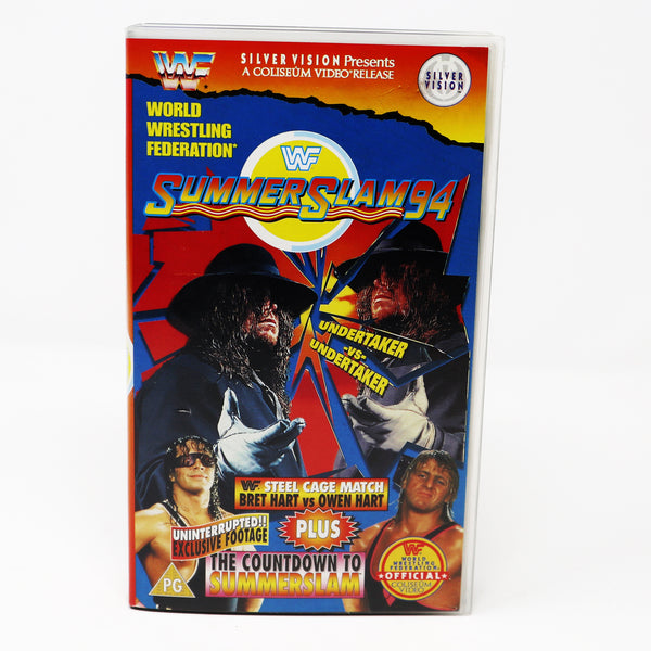 Vintage SilverVision WWF World Wrestling Federation Official SummerSlam Summer Slam '94 VHS (Video Home System) Tape