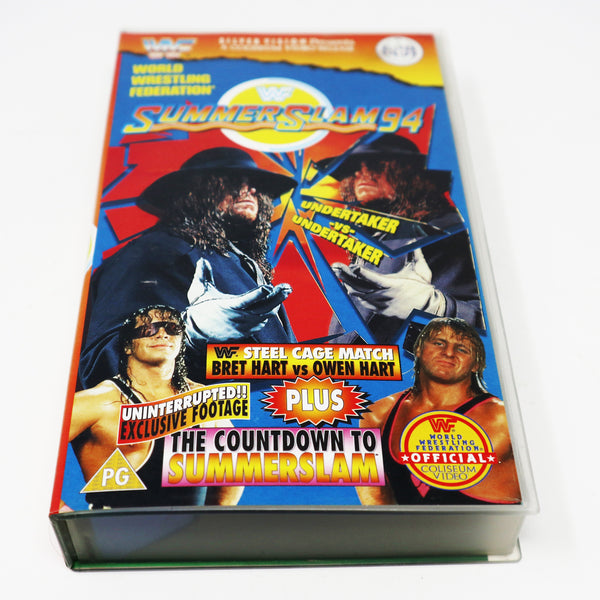 Vintage SilverVision WWF World Wrestling Federation Official SummerSlam Summer Slam '94 VHS (Video Home System) Tape
